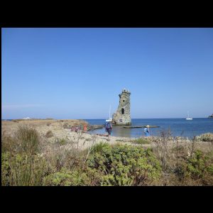 11-035 - Genueserturm nur noch halb und im Wasser.JPG